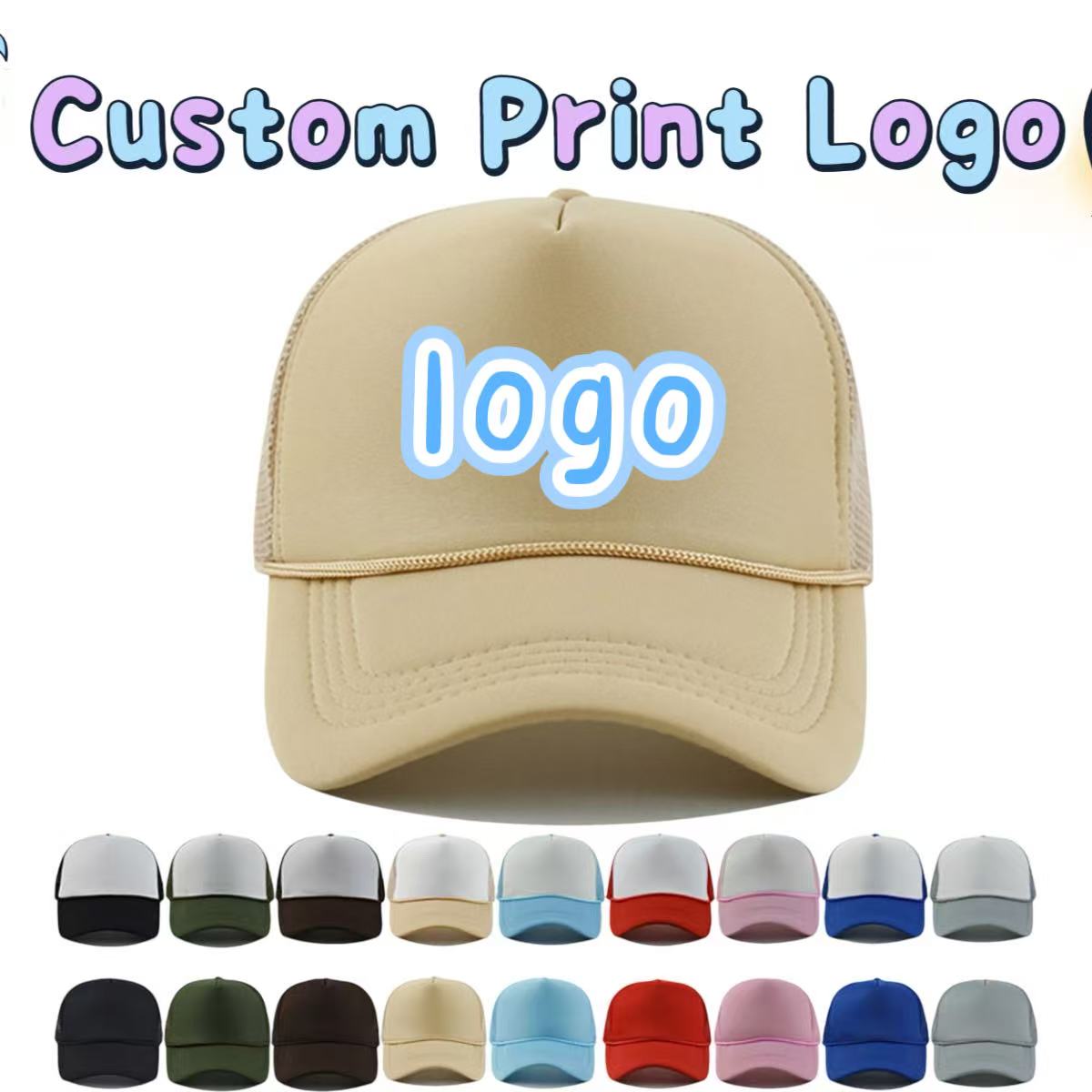 Men'S Fashion With Hat - Customized Printed Logo With Decorative Rope