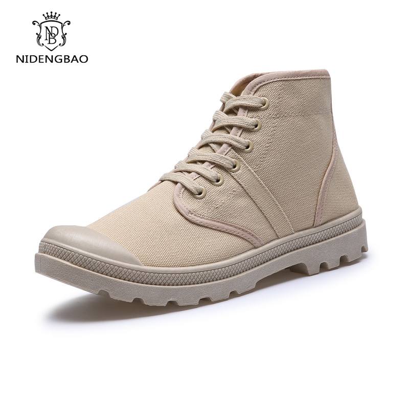 Mens Fashion Trainers - Men Boots New Casual Canvas Shoes