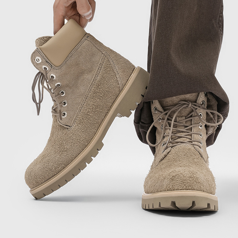 Men'S Fashion News - men's fashion cow suede leather boots