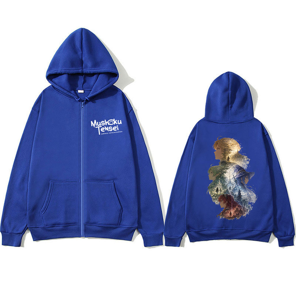 Anime Mushoku Tensei Jobless R - Mens Fashion Zip Up Hoodies ulasan dan harga