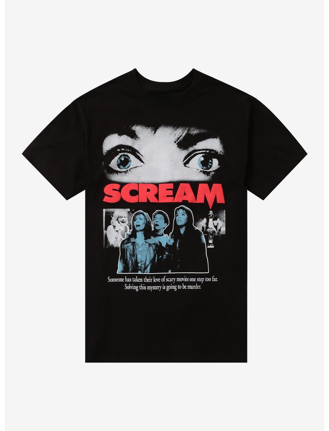 Scream Film Poster T-Shirt Gra - Poster Men Fashion ulasan dan harga
