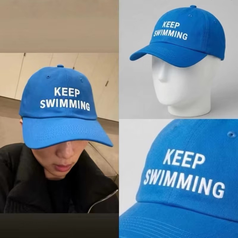 2026 Trendy keep Swimming New  - Men'S Fashion With Hat ulasan dan harga