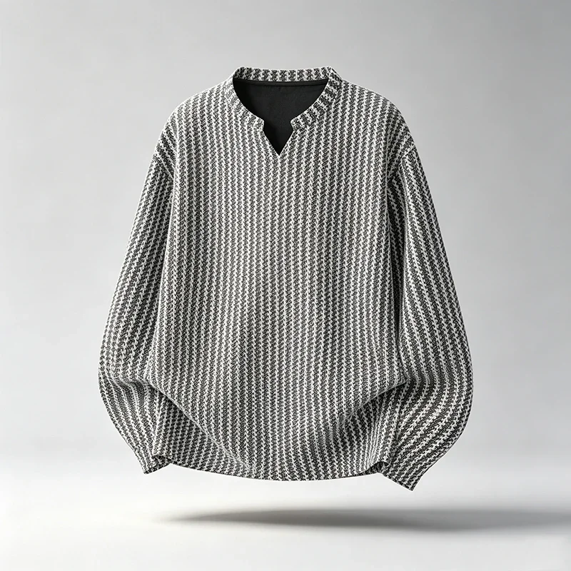 Men Vintage Textured Stripe Lo - Mens Fashion Summer ulasan dan harga