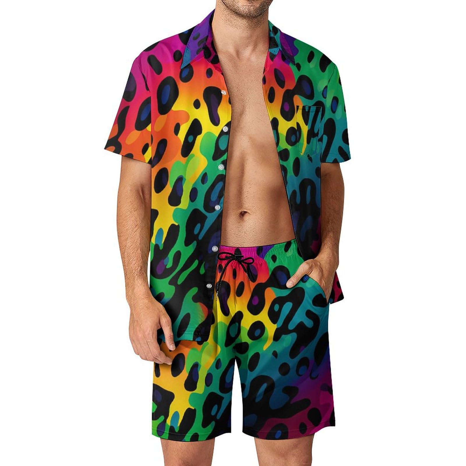 Summer Irregular Geometric 3D  - Mens Fashion Clothes ulasan dan harga