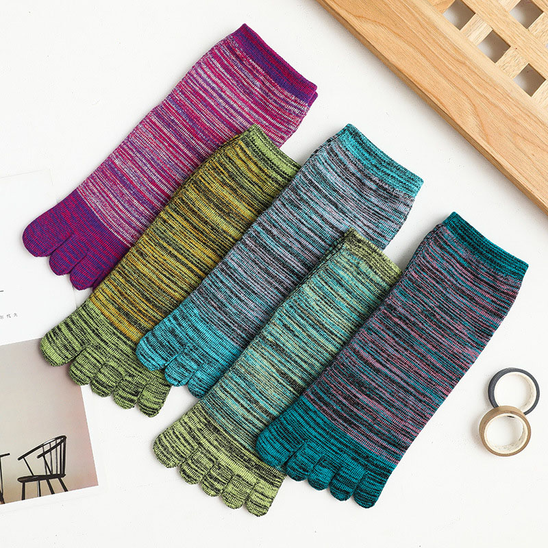 1/5 Pairs Man Colorful Toe Hap - Socks Ankle Men ulasan dan harga