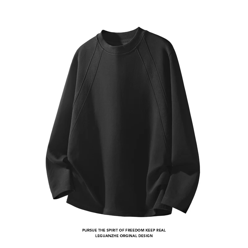 Men Fashion Raglan Seam Crew N - Men'S Fashion T Shirts ulasan dan harga