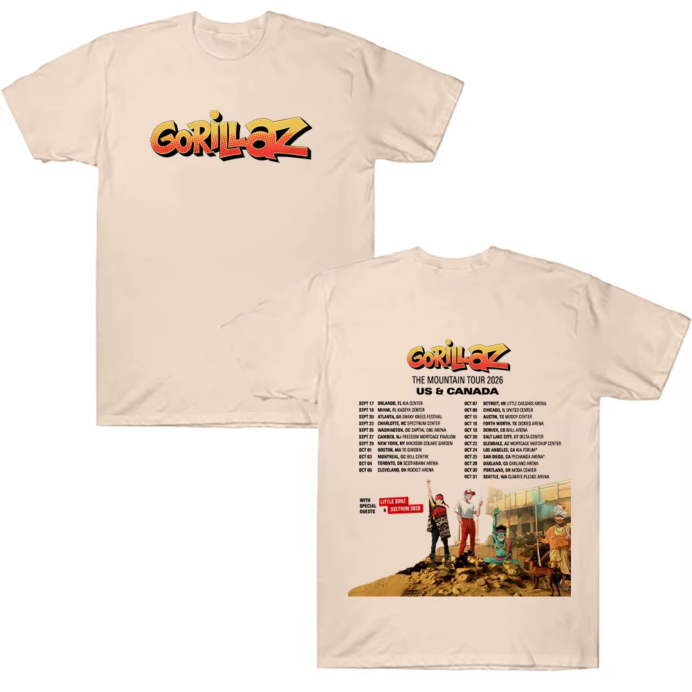 Gorillazs TheMountain Tour 202 - Poster Men Fashion ulasan dan harga